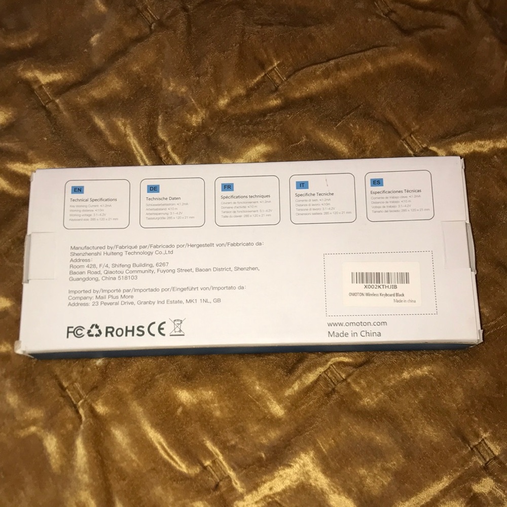Wireless Keyboard By Omoton, from Amazon - Picture 5 of 12